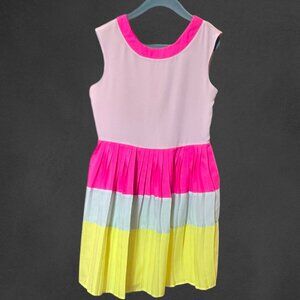 Color block Sleeveless Spring Easter TED BAKER Pleated Dress sz8